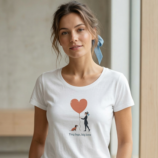 Couture T-Shirt Dackel Design Tiny legs big love