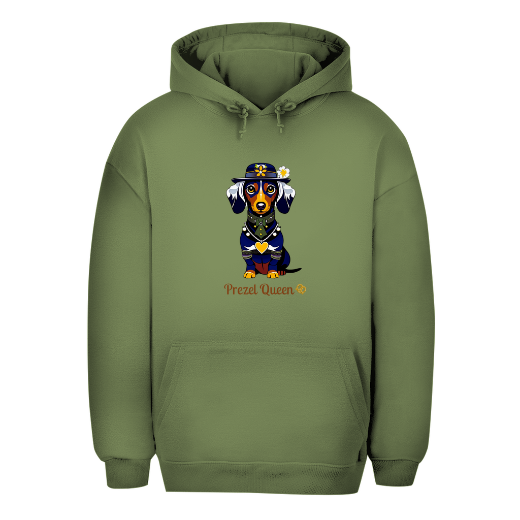 Wiesn Hoodie mit lustigem Motiv - Prezel Queen für Frauen