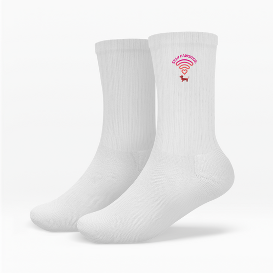 Socken mit Dackel WIFI Icon als Dackel Vibes Geschenk