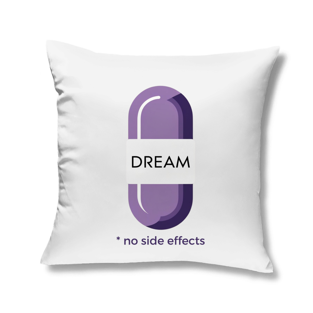 Deko Kissen mit lustigem DREAM Motiv -