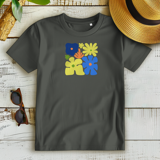 t-shirt grün-grau