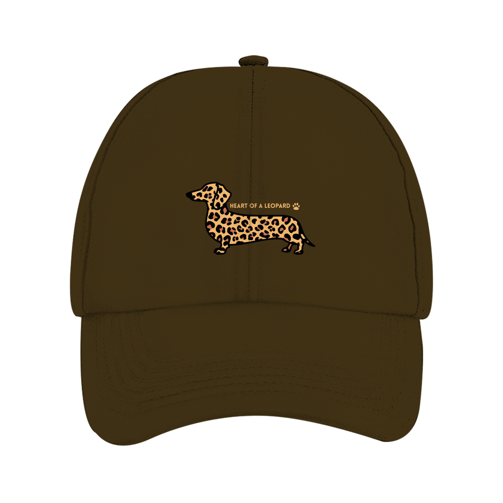 Dad Cap Unisex mit Dackel Motiv Print "Heart of a Leopard"