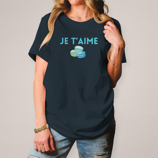 Damen T-Shirt mit Druck anthrazit