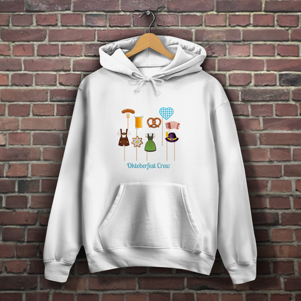Oktoberfest Hoodie Unisex & Oversize mit lustigem Wiesn Motiv