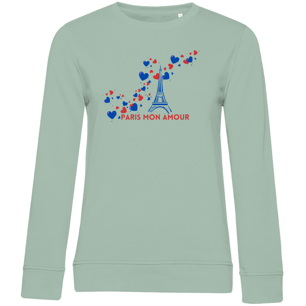 Sudadera de mujer de moda con estampado "paris mon amour" 