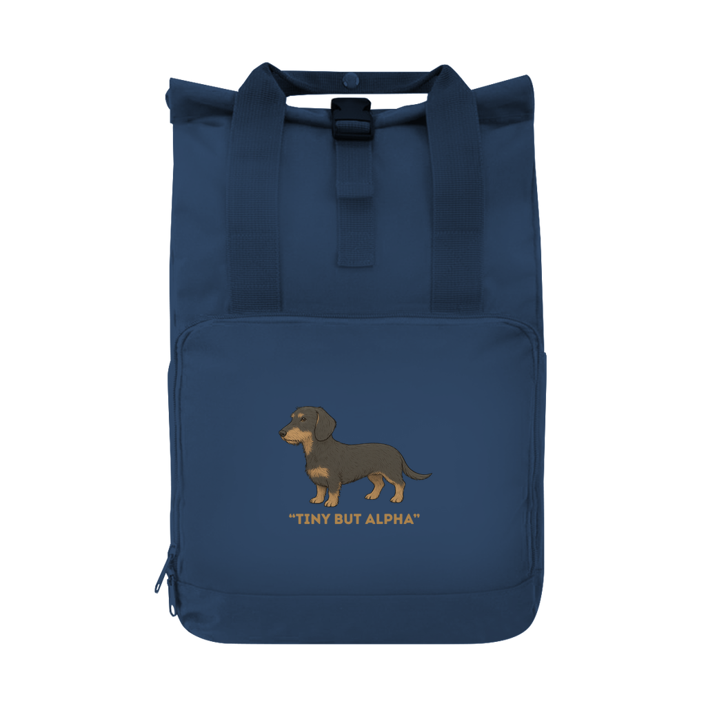 Praktischer Rucksack mit Rauhaar Dackel Print - Geschenk für Dackel Freunde