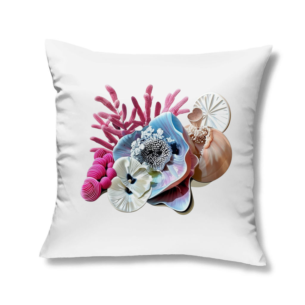 Kissen mit dekorativem Vitamin Sea Print Design- Korallen & Muscheln