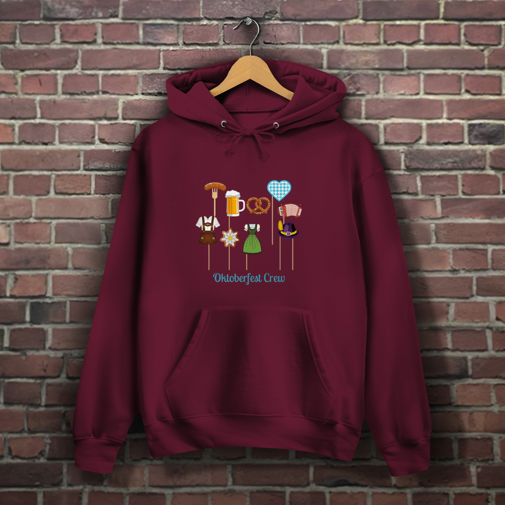 Oktoberfest Hoodie Unisex & Oversize mit lustigem Wiesn Motiv
