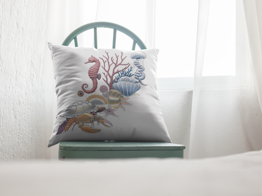 Deko Kissen mit maritimen Print Design- Vitamin Sea