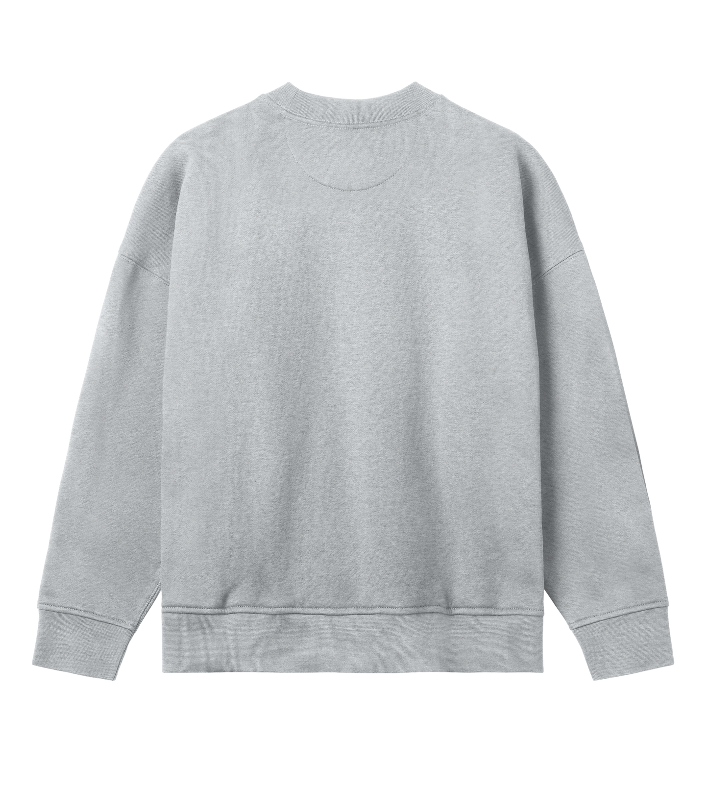 Organic Boxy Sweat mit French Chic Slogan "Mon coeur parle mode"